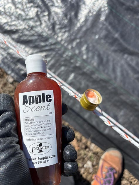 Tester, Warning Signs & Deer Bait