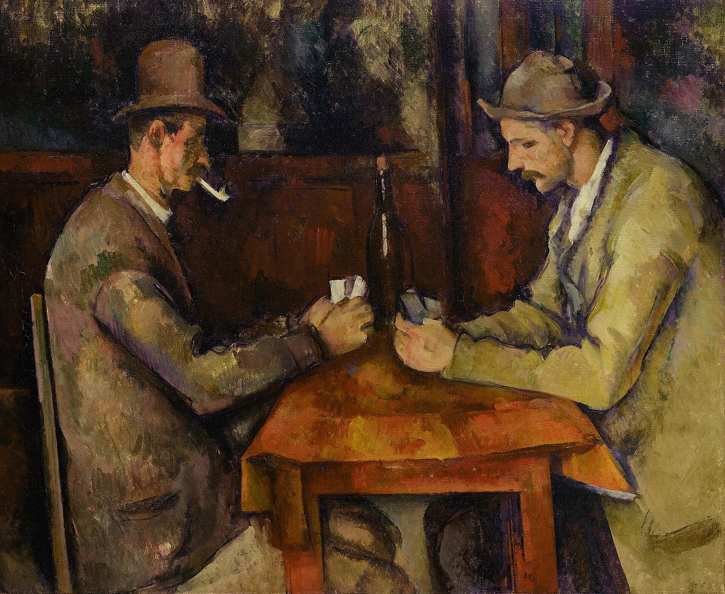 Cezanne The Card Players painting Cezanne The Card Players painting