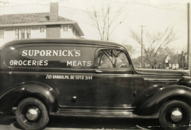Grocery delivery truck circa 1941