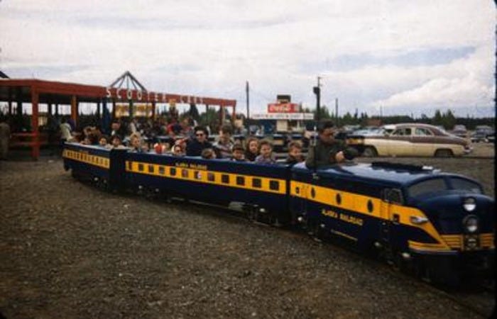 Kiddie Land in Anchorage, Alaska, circa 1950s. Kiddie Land in Anchorage, Alaska, circa 1950s.