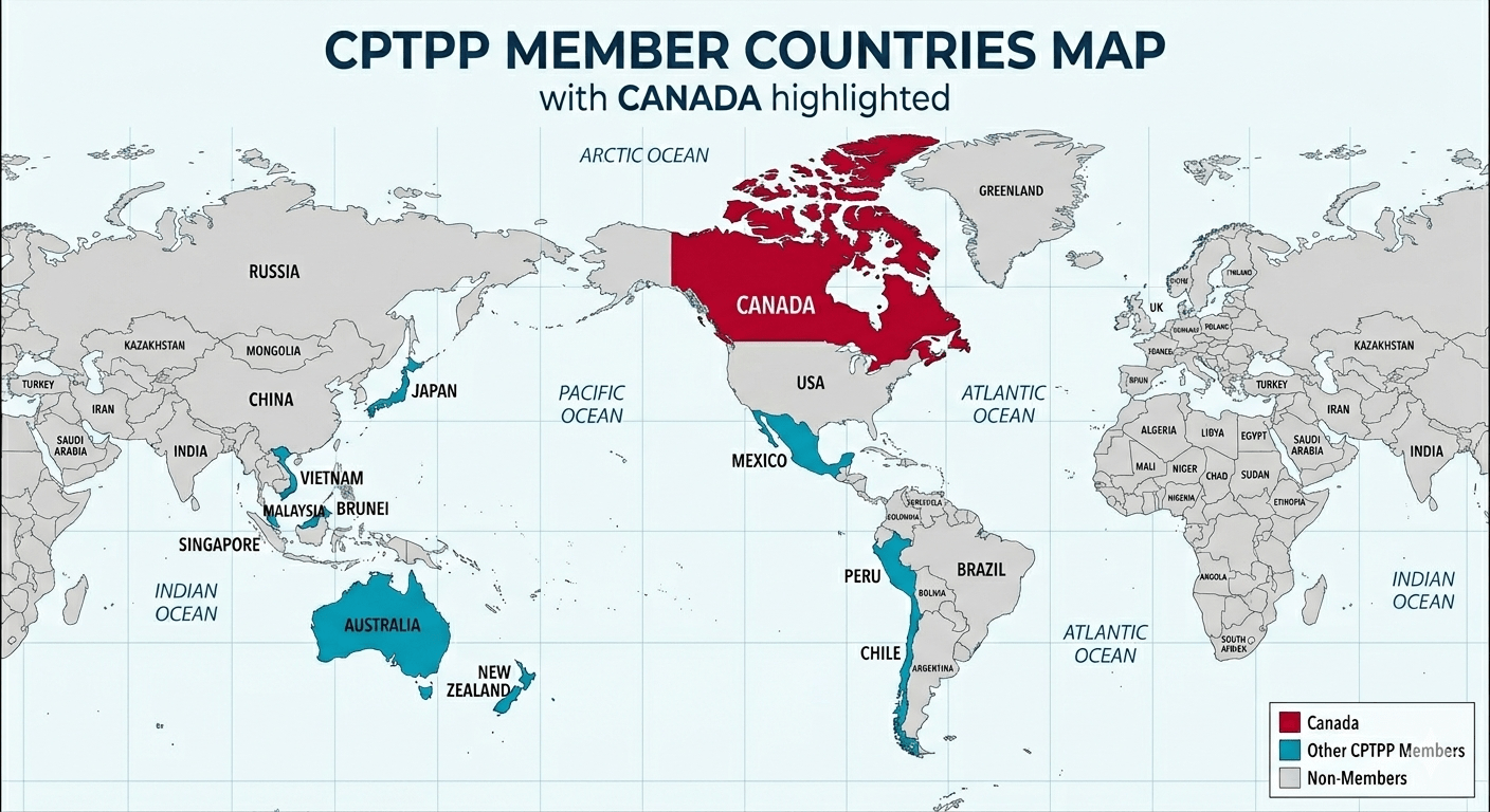 CPTPP Map CPTPP Map