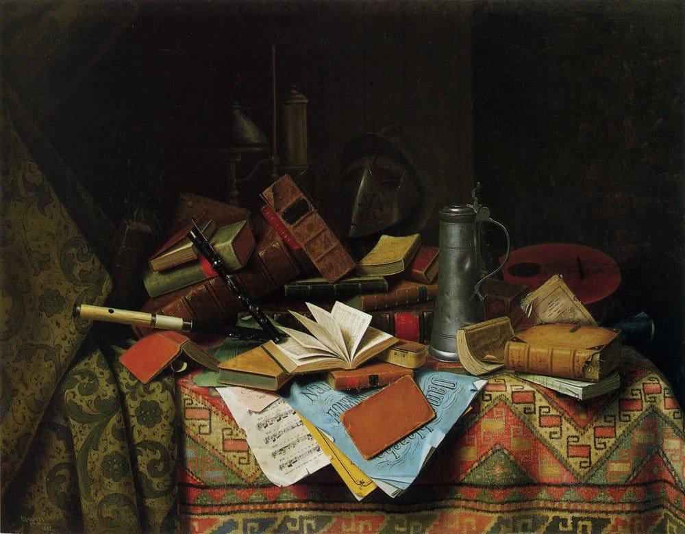 A Study Table Painting | William M Harnett Oil Paintings