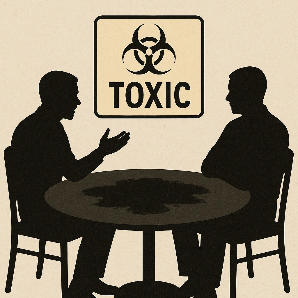 please generate an image (no text) for this concept:
"
The Disgust Label

How debate gets killed without refuting a single point

There’s a move that shows up everywhere—politics, religion, workplaces, friend groups, social media.

It’s not an argument.

It’s a contamination tag: a label that makes a person, question, or claim feel socially untouchable—so people back away without ever testing whether the claim is true. [Inference]

What a “disgust label” is

A disgust label is a moral-stain term used to make engagement feel like complicity.

Sometimes labels are accurate descriptors. That’s not the point here.

The tactic is using the label to short-circuit discussion—to make disagreement costly, so debate dies. [Inference]

Pull quote:
“Debate doesn’t end because the idea was disproven. It ends because engagement was made expensive.”

Common disgust labels (grouped by function)

These words can describe real things. But as a tactic, they often function like conversation landmines—step on one and the room goes silent. [Inference]

Moral stain / hatred

racist, sexist, bigot, misogynist

-phobe (homophobic/transphobic/etc.)

supremacist, anti-Semite, Islamophobe

“hate speech,” “hate-monger,” “harmful”

Radioactive ideology

fascist, Nazi

extremist / radical, authoritarian

terrorist (or “sympathizer”)

Epistemic discrediting (attack the “knower”)

conspiracy theorist

delusional / paranoid

science denier

misinformation / disinformation spreader

Motive attacks (make intentions the crime)

grifter, propagandist

bad faith

shill / bought-and-paid-for

useful idiot

Social contamination / danger

toxic, creepy

predator, abuser

cult / cultist

“Nuclear” accusations

groomer / pedophile insinuations

“protecting predators” framing

These are extremely serious accusations—which is exactly why they’re sometimes abused as social weapons. [Inference]

Pull quote:
“The category matters more than the word. The goal is avoidance.”

Why it works (the psychology + the social threat)

Disgust labels work because they stack multiple levers at once:

1) Contamination transfer
“If you touch this, you get dirty too.” [Inference]

2) Moral short-circuit
“Pure/impure” replaces “true/false.” [Inference]

3) Archetype hijack
Invoke a preloaded villain category so the audience supplies the story automatically. [Inference]

4) Burden-shift trap
The accuser doesn’t define or prove; the accused must “prove innocence” against a vibe. [Inference]

5) Sanction signaling (the real engine)
The implied message: “If you engage them, you’ll be punished too.” [Inference]

Pull quote:
“Once punishment is on the table, people stop asking ‘Is it true?’ and start asking ‘Is it safe?’”

The template: how to recognize it instantly

Most disgust-label attacks follow a simple structure:

Taboo category → contamination → exclusion

In plain English:

“Your view isn’t just wrong; it’s tainted—so you (and anyone who engages you) should be excluded.”

Common sub-moves:

Category swap: “Disagreeing with Policy X = hating Group Y.” [Inference]

Intent swap: “If you say X, your real motive is Z.” [Inference]

Association swap: “You overlap with Bad Group → therefore you are Bad Group.” [Inference]

Outcome swap: “If your idea could cause harm, you want harm.” [Inference]

The disgust-label detector (5 questions)

When a hot label appears, ask:

What’s the actual claim (in neutral words)?

What does the label mean operationally here? (“What exact statement qualifies?”)

What evidence is offered that’s concrete and falsifiable?

Is the aim refutation—or punishment/exile? (ban, fire, deplatform, ostracize)

Is engagement framed as complicity? (“If you debate him, you’re enabling harm.”)

If #2–#3 are missing and #4–#5 are present, you’re likely watching social enforcement—not truth-seeking. [Inference]

Pull quote:
“If definitions and evidence are absent but exile is demanded, you’re not in a debate—you’re in an exorcism.” [Inference]

How to defuse it without playing the same game

Your goal isn’t to “win.” It’s to restore reality: claims, definitions, evidence, standards.

1) Bracket the label
“Let’s set labels aside. What specific claim do you think is false, and why?”

2) Demand definitions
“When you say ‘harmful/toxic/misinformation,’ what exact sentence are you referring to?”

3) Pivot to evidence
“What evidence would change your mind? Here’s what would change mine.”

4) Refuse the sanction frame (calmly)
“I’m open to criticism, but we’re not doing guilt-by-association or punishment-by-innuendo.”

5) Name the move—lightly
“This sounds like a category label meant to end discussion. I’d rather address the argument.”

The one-sentence summary

A disgust label is the attempt to win socially by making the cost of engagement higher than the reward of truth.

Final pull quote:
“When you can spot ‘taboo → contamination → exclusion,’ you stop getting hypnotized by the heat of the word—and you start asking what matters: What do you mean? What evidence supports it? What would change your mind?”
"