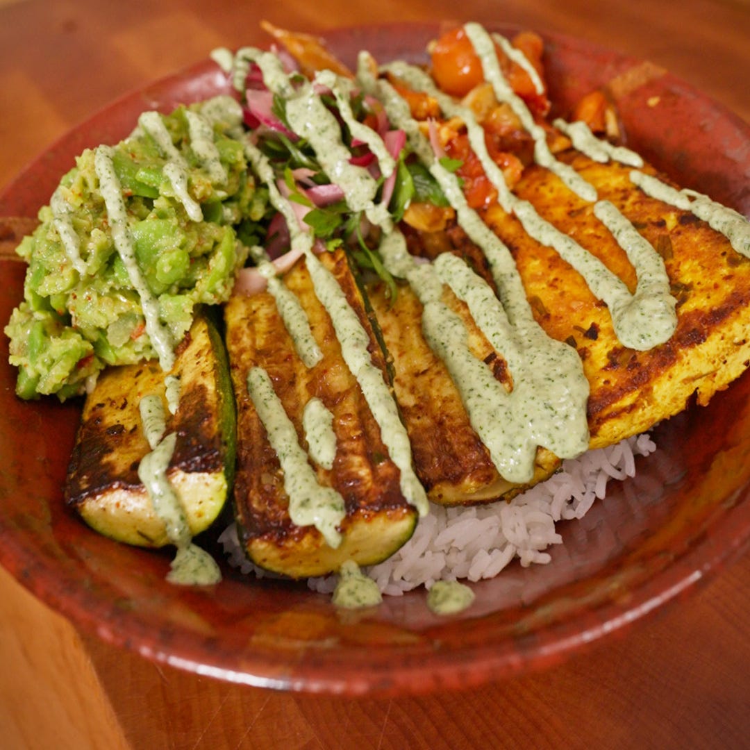 green goddess dressing silken tofu Lemon Pepper & Veggie Bowls Miso paste