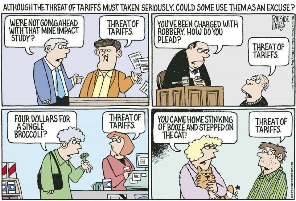 Making excuses with the help of tariffs - Pique Newsmagazine