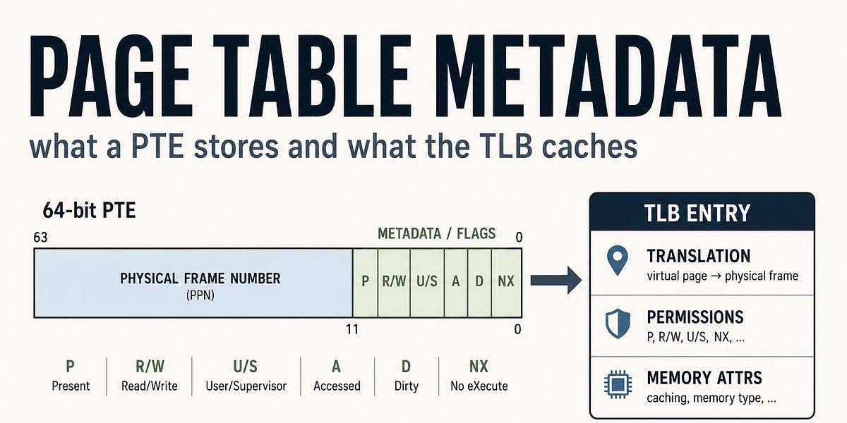 What Does a Page Table Entry Actually Store?