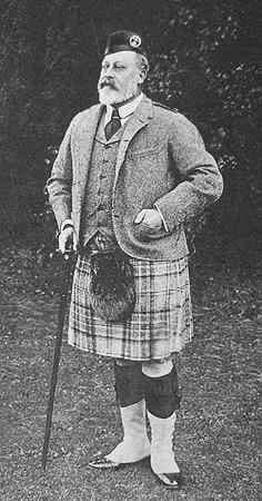 Edward the Seventh in Scottish Highland Dress Edward the Seventh in Scottish Highland Dress