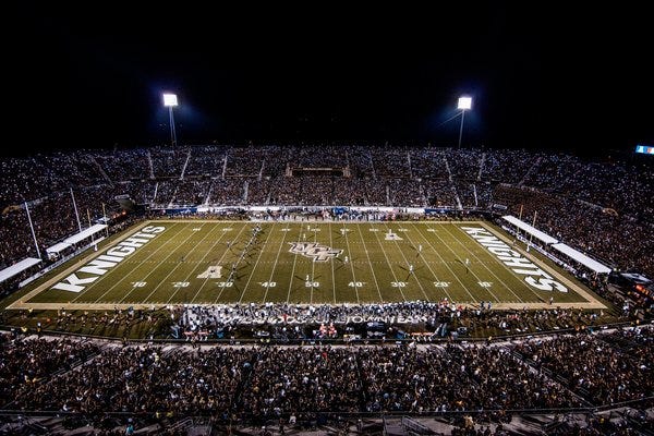 UCF will allow a full capacity crowd for the 2021 football season. (Photo: UCF Athletics)