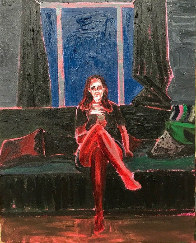 thunderstruck9:“Kim Dorland (Canadian, b. 1974), Vice, 2018. Oil on canvas,  76 x 61 cm.” | Canadian art, Thunderstruck, Painting inspiration