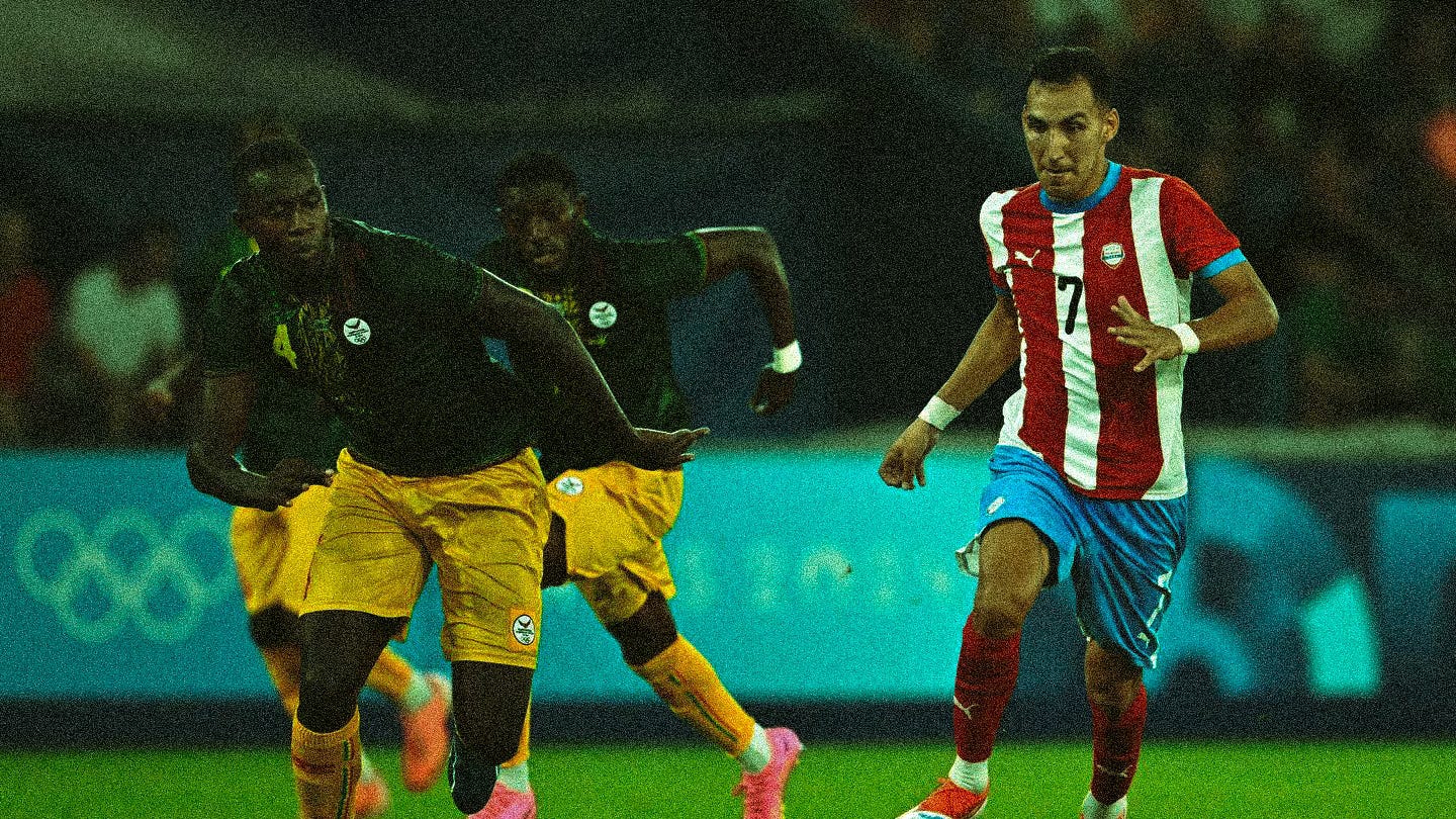 Paraguai x Mali nos Jogos Olímpicos. Foto: Getty Images. Paraguai x Mali nos Jogos Olímpicos. Foto: Getty Images.