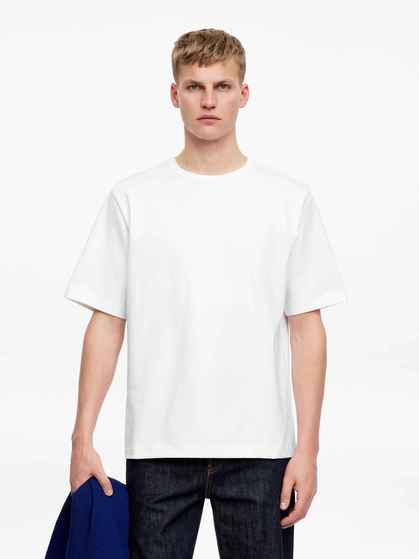 Camiseta oversize de 270 GSM - Blanco - Corte relajado - Men - StillMedia/Lookbook - 15