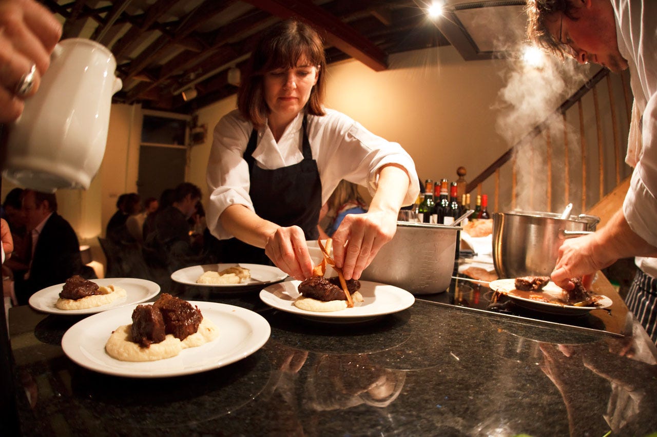 Pigs cheeks are go, at Stolen supper club (Photo by Paul Monckton) Pigs cheeks are go, at Stolen supper club (Photo by Paul Monckton)