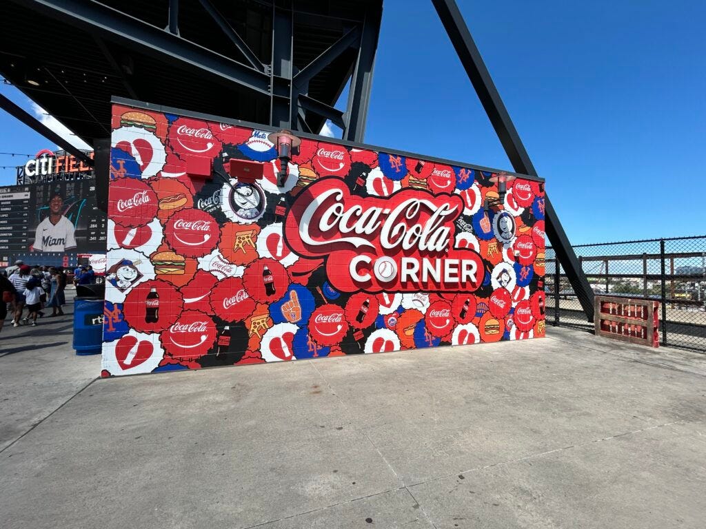 sign, cement, stands