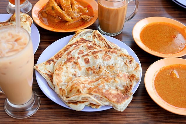 Singapore food culture and hawker centers Singapore Roti Prata
