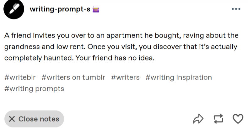 A friend invites you over to an apartment he bought, raving about the grandness and low rent. Once you visit, you discover that it’s actually completely haunted. Your friend has no idea. A friend invites you over to an apartment he bought, raving about the grandness and low rent. Once you visit, you discover that it’s actually completely haunted. Your friend has no idea.