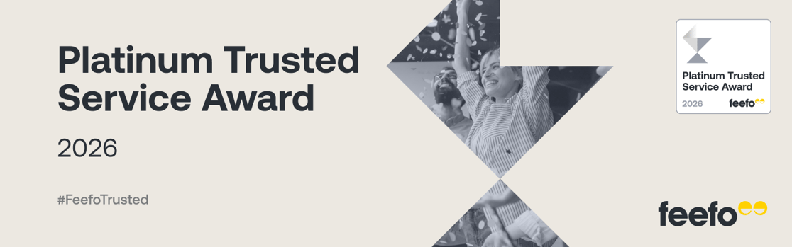 Platinum Trusted Service Award - email banner