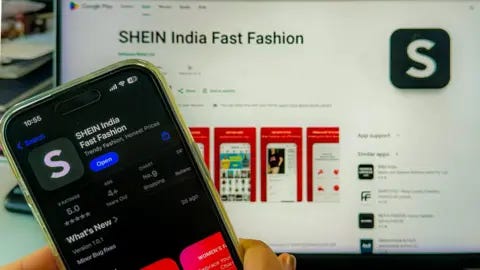 BBC A photo showing Shein India app on ios and google playstore BBC A photo showing Shein India app on ios and google playstore