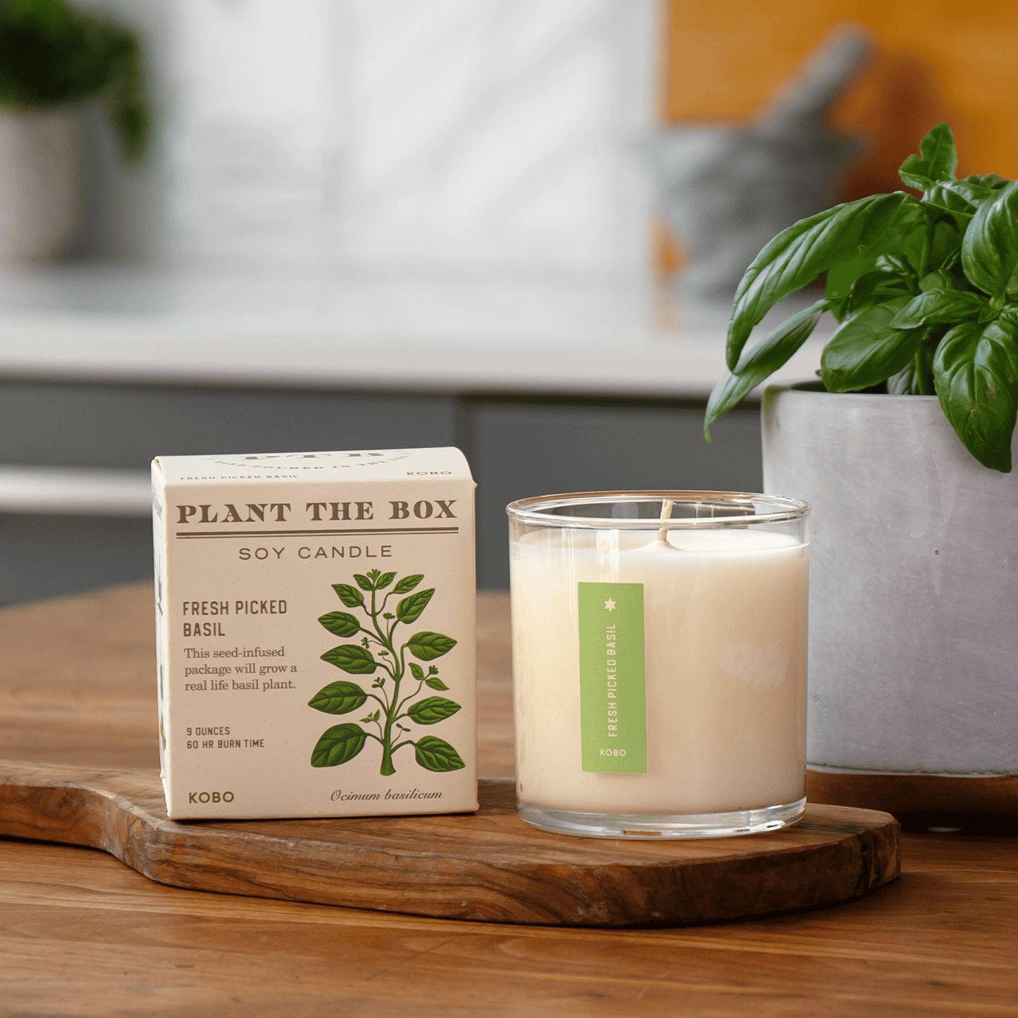 Alternate Image of Fresh Picked Basil Candle Alternate Image of Fresh Picked Basil Candle