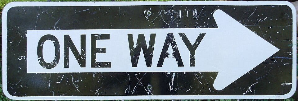 File:2023-08-27 11 02 00 One Way sign in Ewing Township, Mercer County, New Jersey.jpg