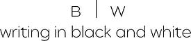 writing in black and white