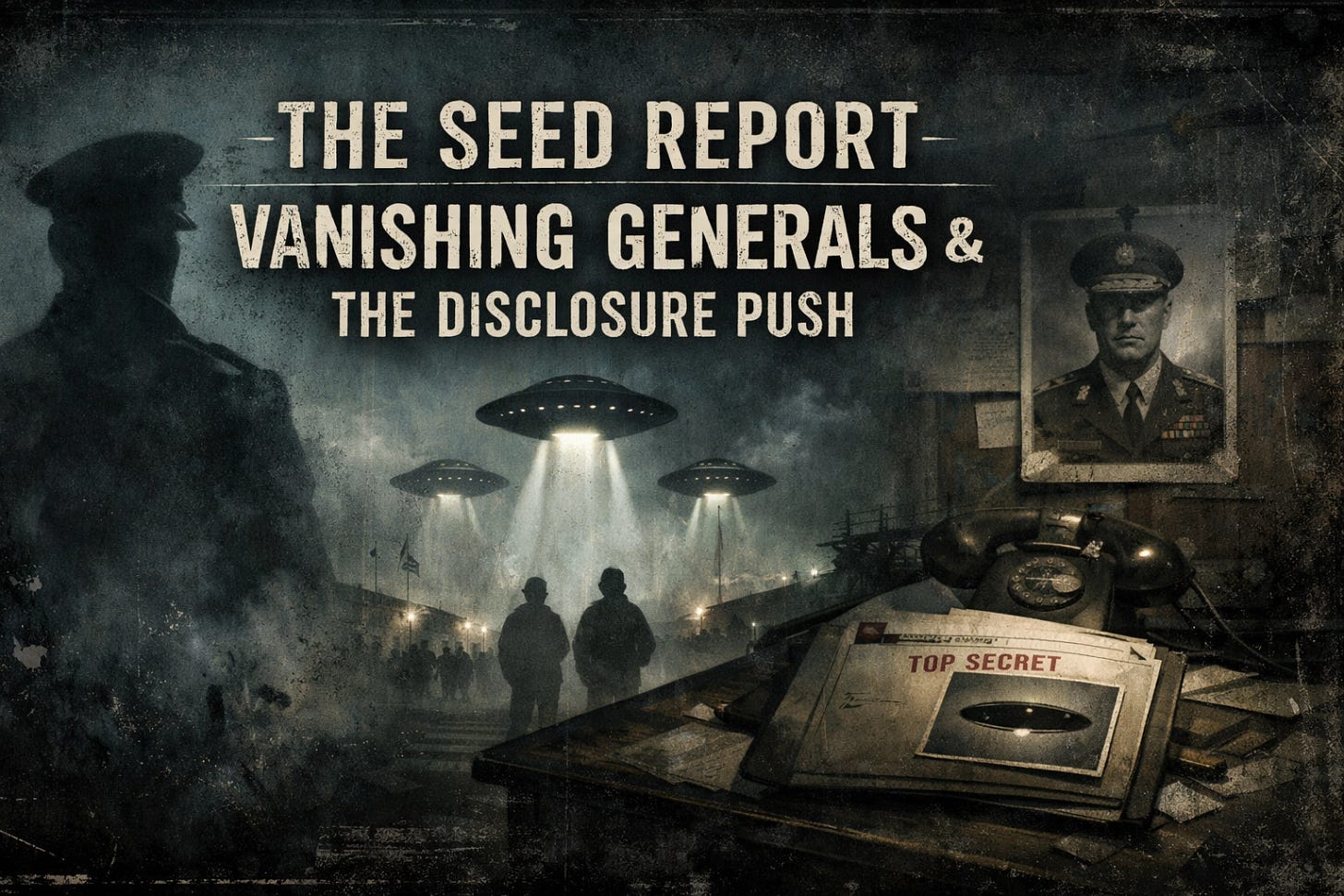 [HERO] The Seed Report: Vanishing Generals & The Disclosure Push