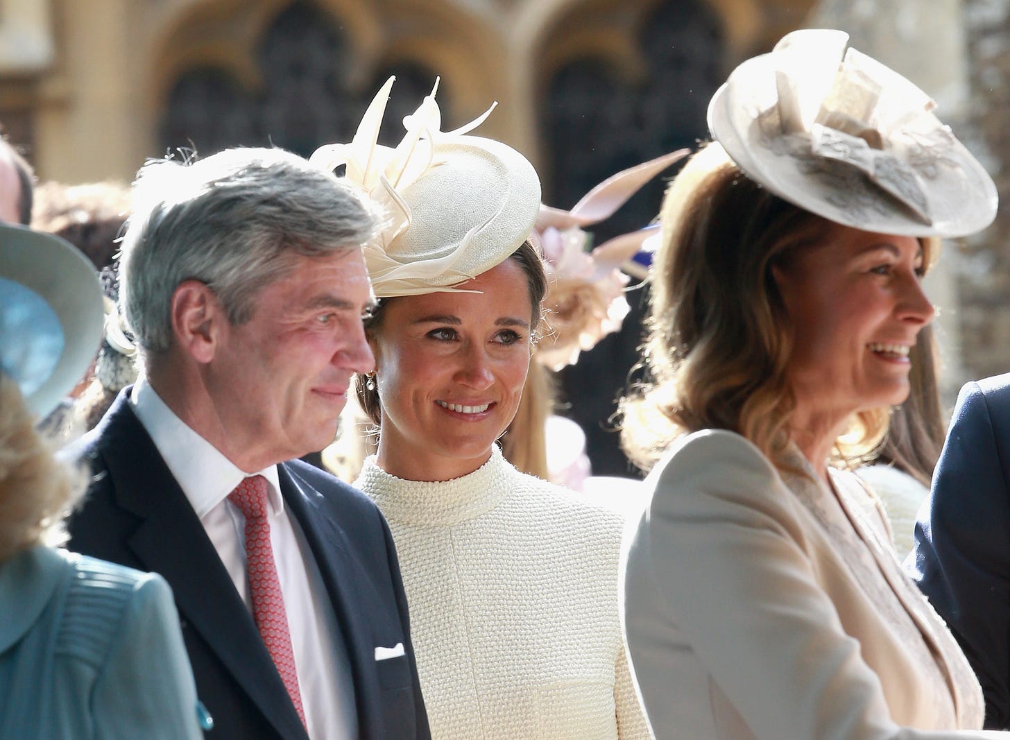 michael pippa and carole middleton at princess charlotte christening michael pippa and carole middleton at princess charlotte christening