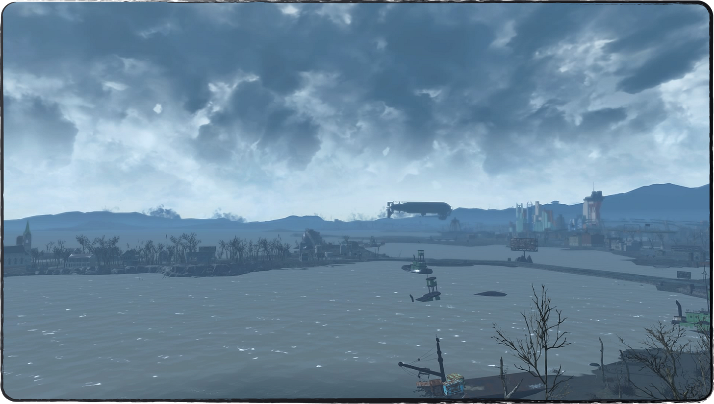 Looking out from on top of the lighthouse towards downtown Boston!