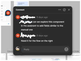 A comment left by a colleague in Figma 6 days ago. A comment left by a colleague in Figma 6 days ago.