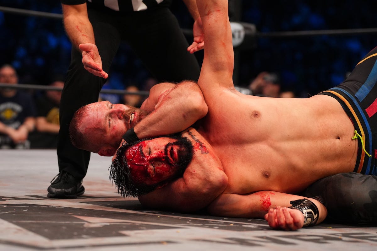 Jon Moxley and Wheeler YUTA Reveled in the Ecstasy of Combat