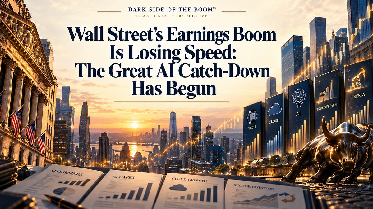 Wall Street's Earnings Boom Is Losing Speed: The Great AI Catch-Down Has Begun