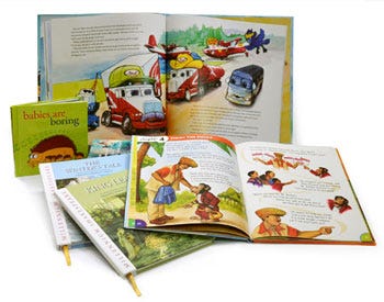 Group of children's picture books. Group of children's picture books.