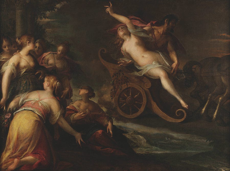 The Rape Of Proserpine Painting - The Rape of Proserpine  by Van Aachen  Hans