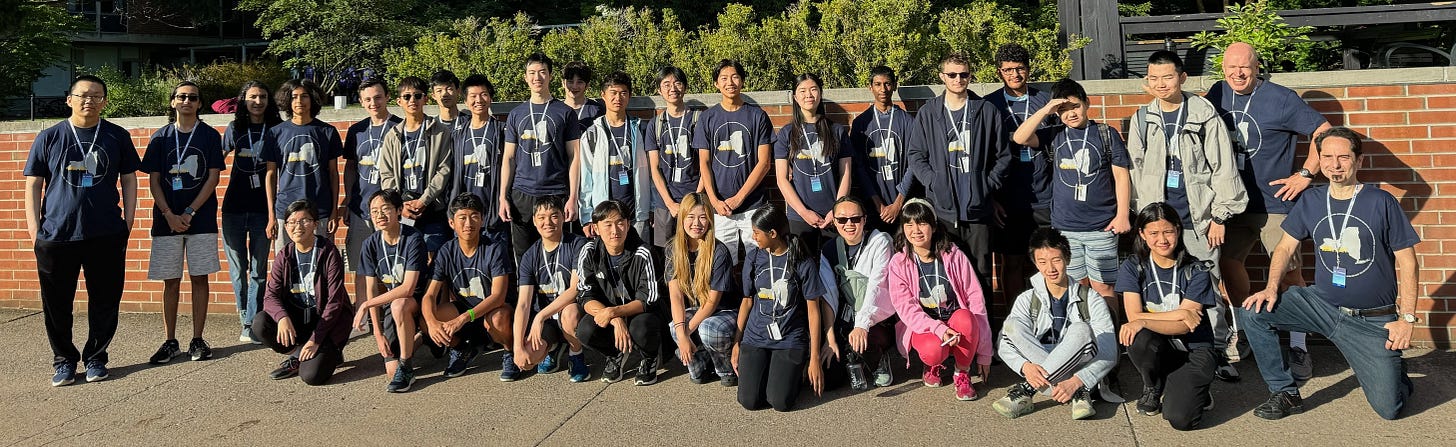 A group photo of the 2024 Upstate New York Math Team members and coaches A group photo of the 2024 Upstate New York Math Team members and coaches