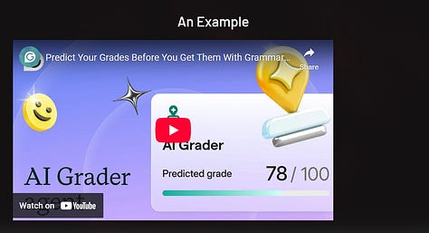 Rest of slides on AI and grades