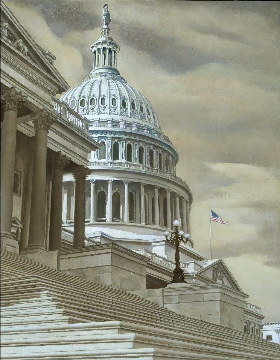 Nation’s Capitol, by Charles Sheeler, 1943. Smithsonian American Art Museum.