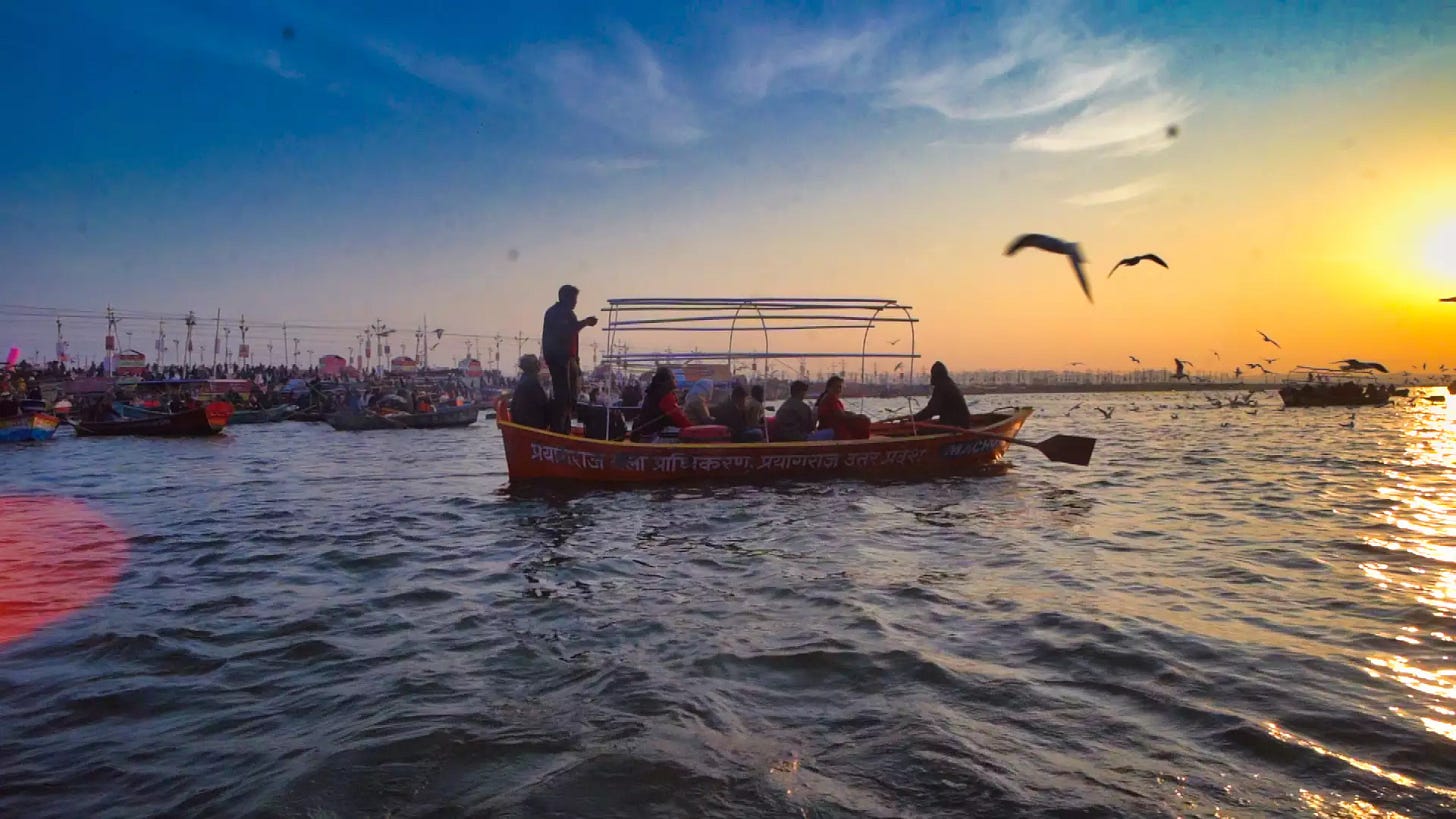 Triveni Sangam Cruise at Kumbh Mela 2025 Prayagraj - Maha Kumbh Mela 2025