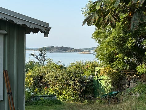 Images of the beach in sweden and few distant family members
