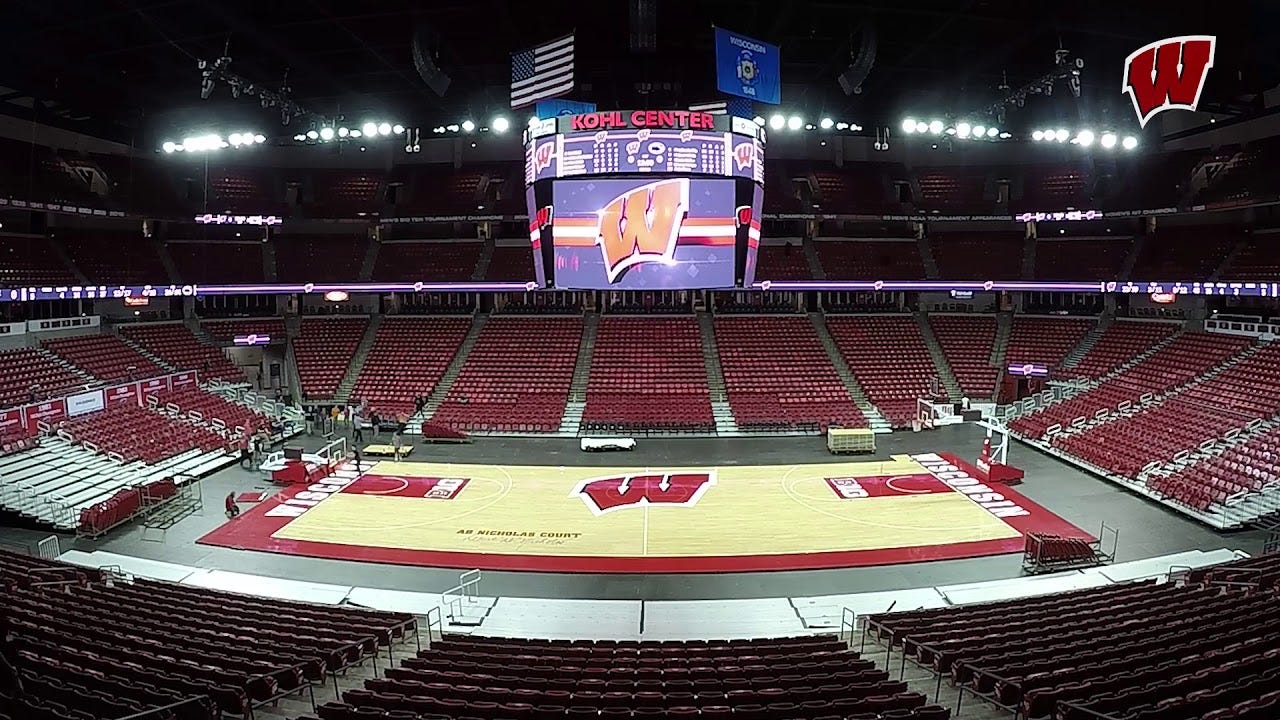 Kohl Center Floor Flip - YouTube