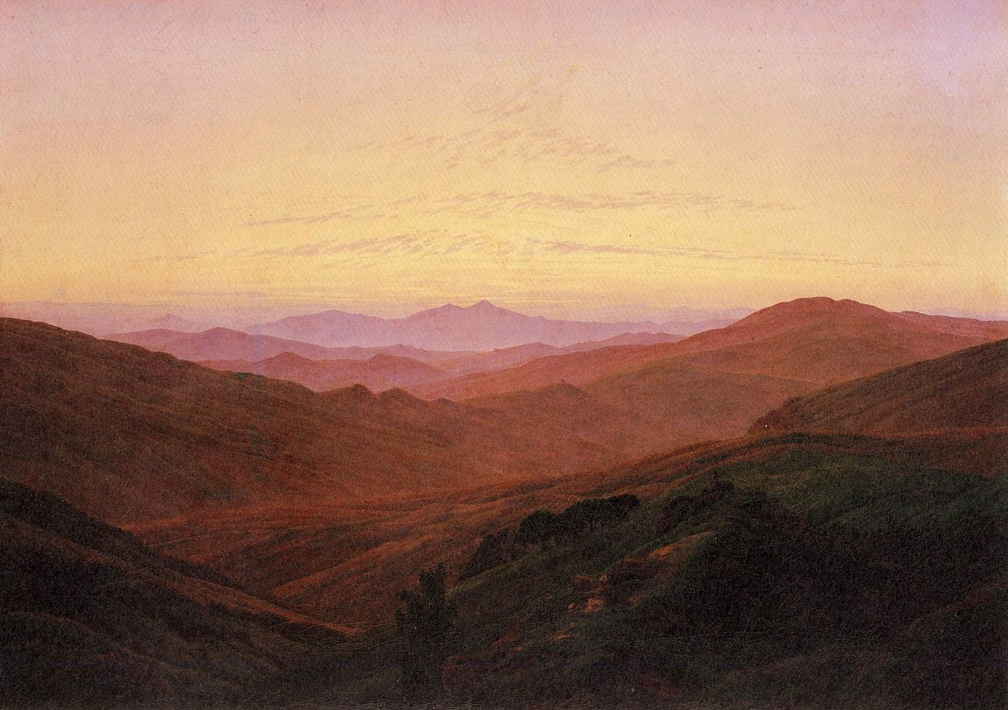 The Riesengebirge (1830-34) Nationalgalerie, Berlin | Caspar david ...
