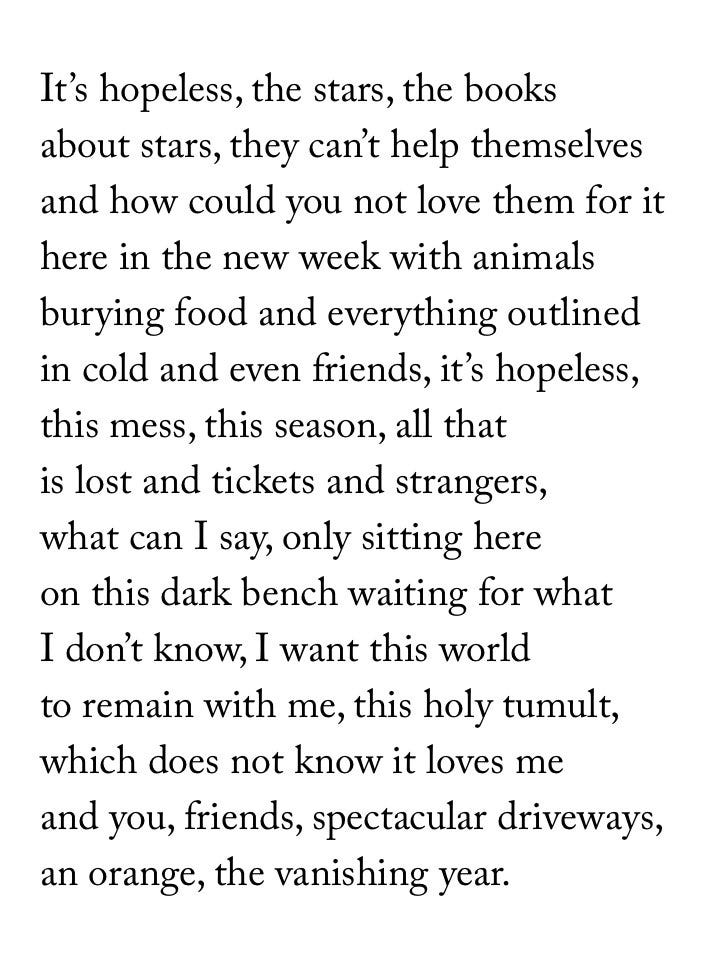Heather Christle on X: "Wrote this ten years ago; feel it more intensely  today." / X