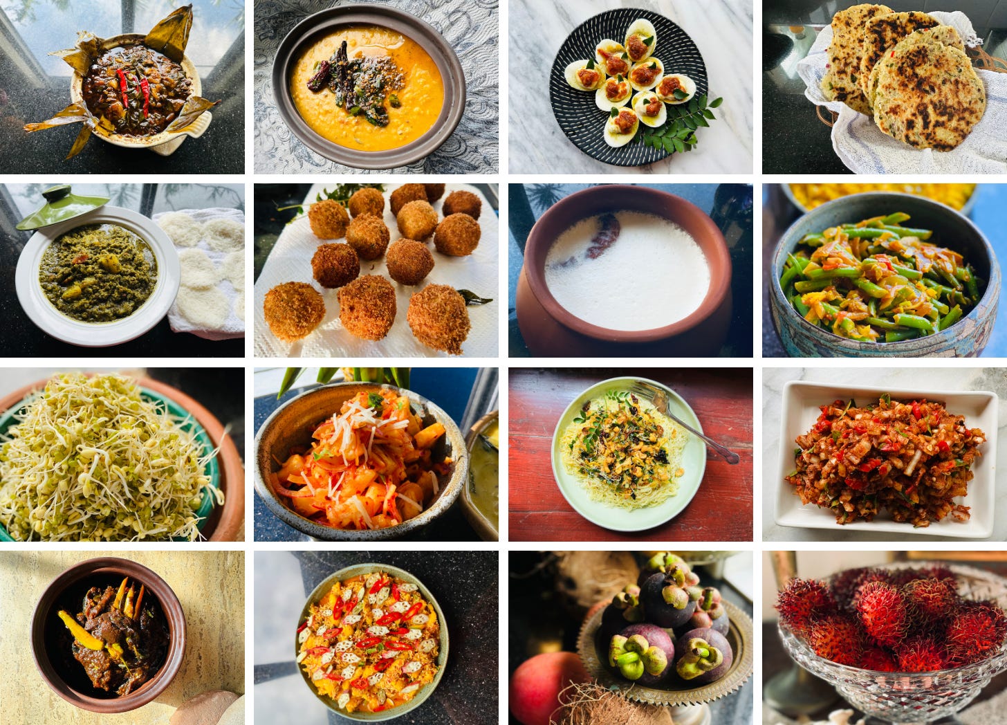 A traditional Sri Lankan banquet