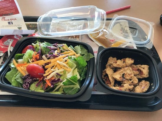 Grilled Chicken Nuggets and side salad - Picture of Chick-fil-A, Middletown  - Tripadvisor