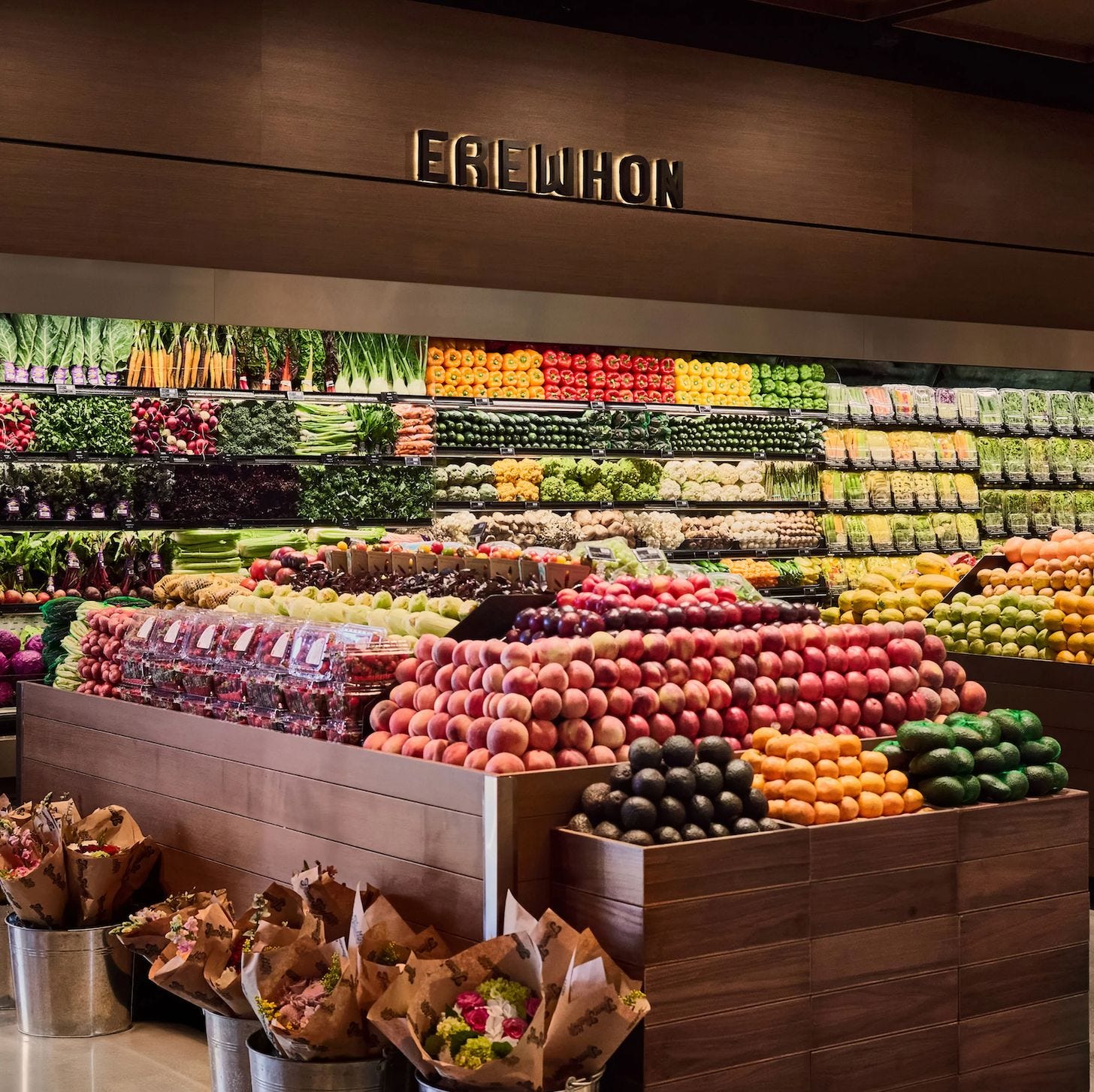 Inside an Erewhon supermarket. Inside an Erewhon supermarket.
