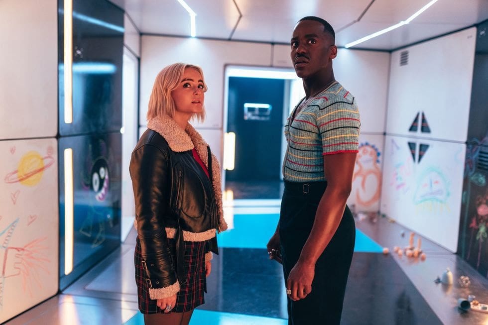 Ncuti Gatwa Doctor Who and Millie Gibson as Ruby Sunday