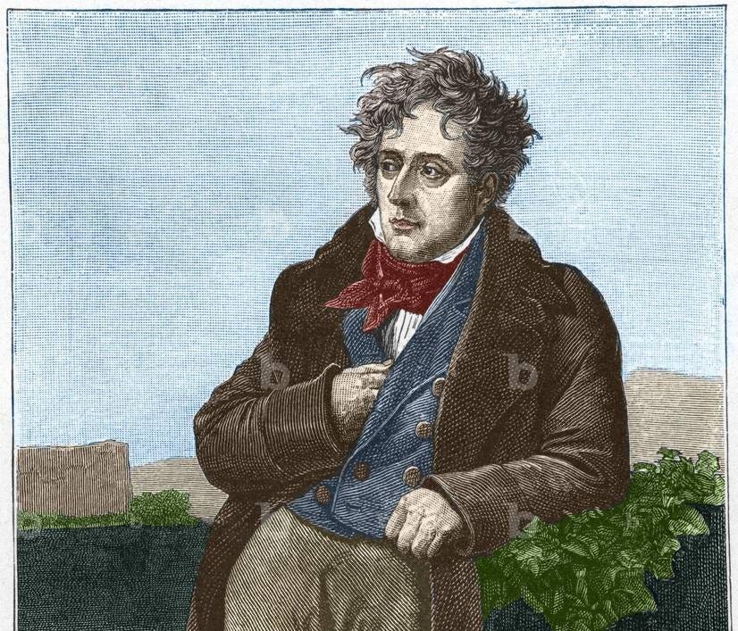 Image of François René Chateaubriand (Viscount de) (1768 - 1848). by  Unknown Artist, (19th century)