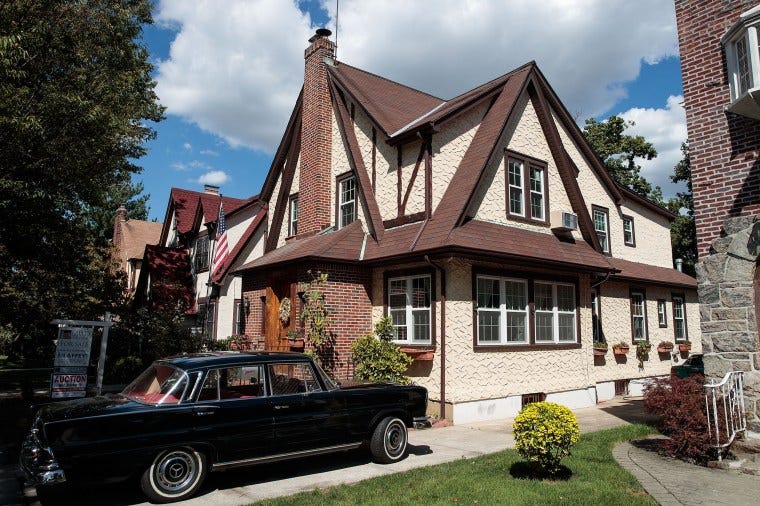 Donald Trump's childhood home to be sold by auction. Donald Trump's childhood home to be sold by auction.