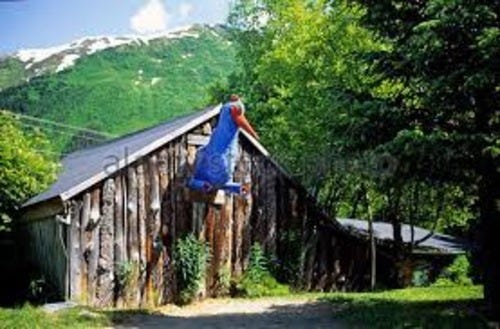 Bird House on the Seward Highway in Alaska. Bird House on the Seward Highway in Alaska.