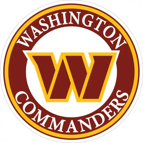 Washington Commanders Vinyl Decal, Sticker -  for Walls, Cars, Cornhole Boards - Picture 1 of 6