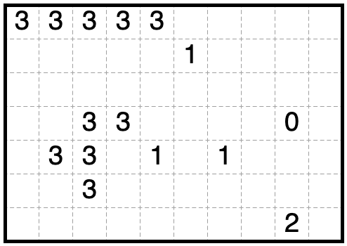 10x7 FiveCells Puzzle