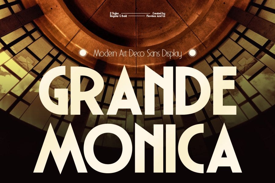 Grande Monica Display Sans Serif Font